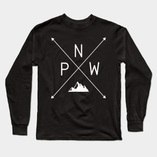 Pacific North West Mountain Long Sleeve T-Shirt